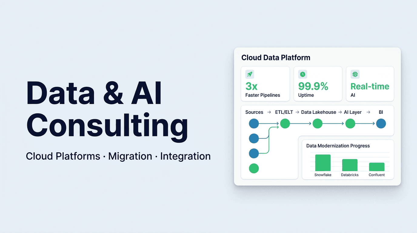 Data platform consulting — cloud architecture, migration and integration