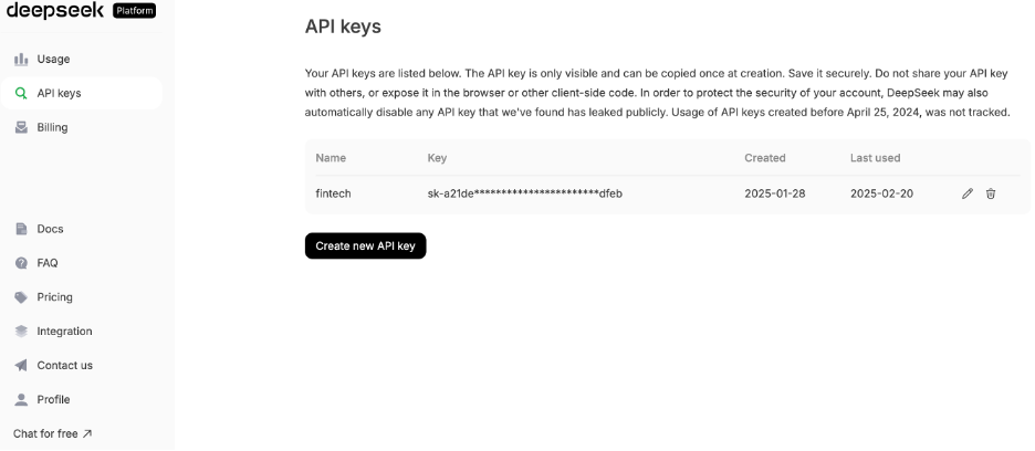 DeepSeek API